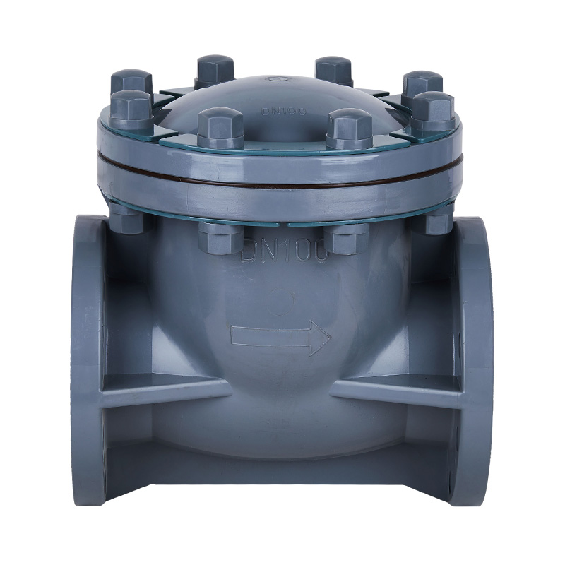 Обратный клапан поворотного типа PVC-C H44F-10V DN15-300 ГБ Стандарт