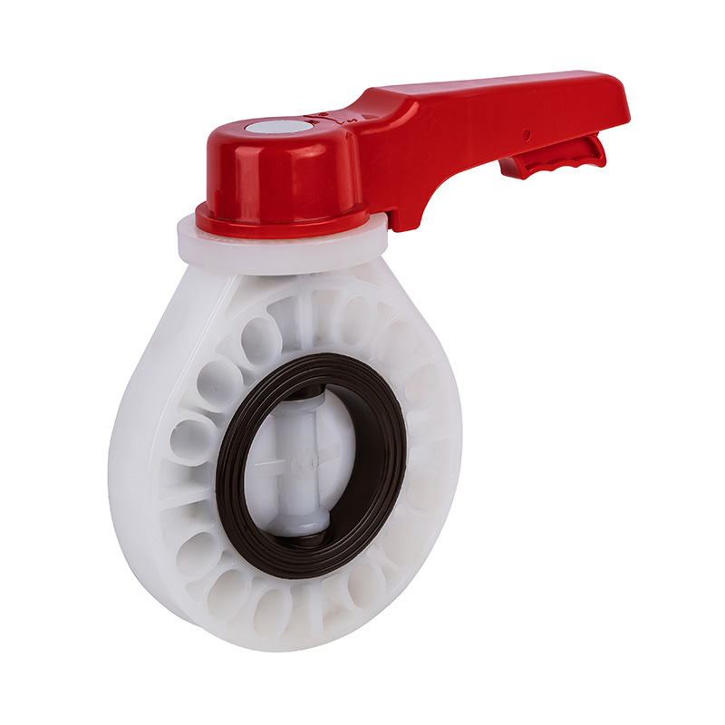 Ручка-бабочка из ПВДФ D71X-10F, стандарт DN15-200 ГБ