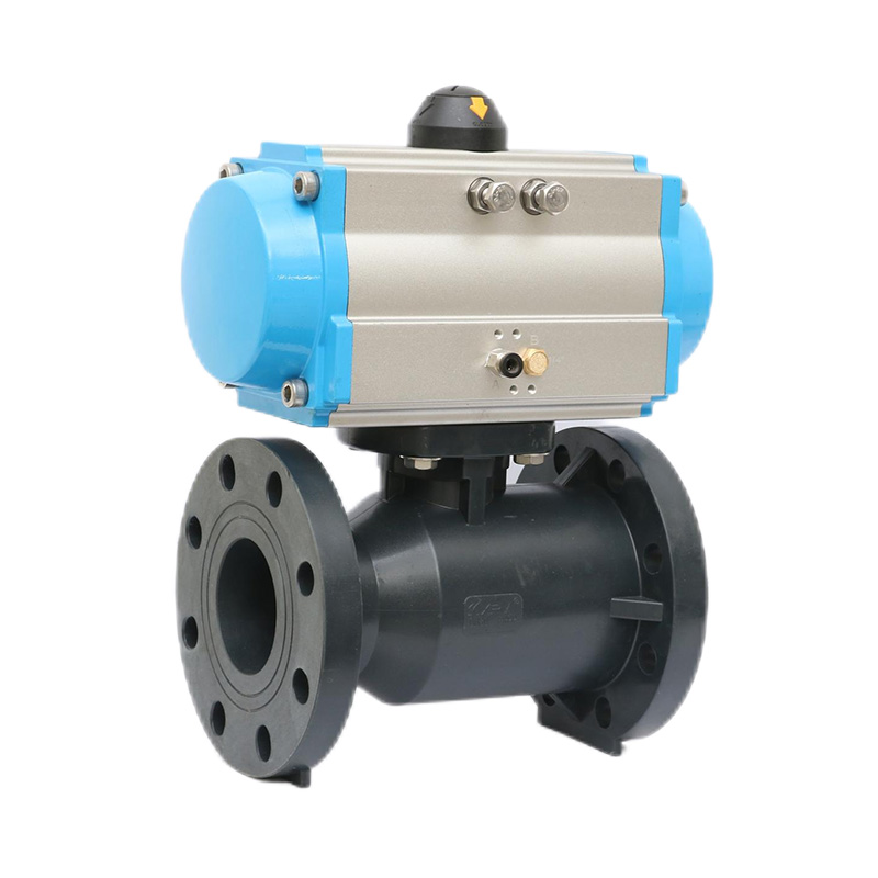 Пневматический фланцевый шаровой кран FRPP Q641F-10S DN20-300 20A-300A Стандарт JIS